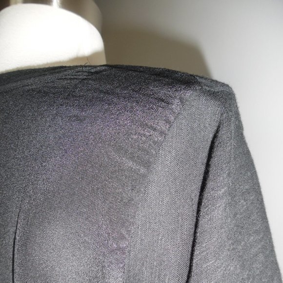 J. Crew Vintage Cotton Silk-Back Black‎ T-shirt Tee - Picture 6 of 7